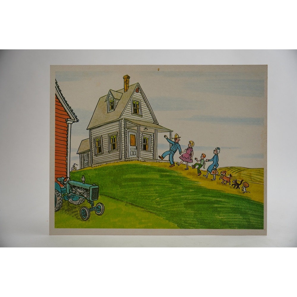 Cooper Films The Farmer In the‎ Dell Print Poster 1971 Vintage